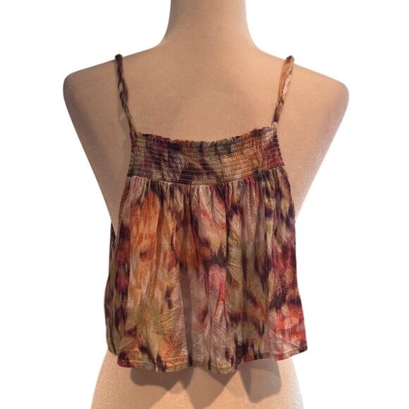 Out From Under for Urban Outfitters Boho Smocked Cami Tank Top Size L - Picture 3 of 8
